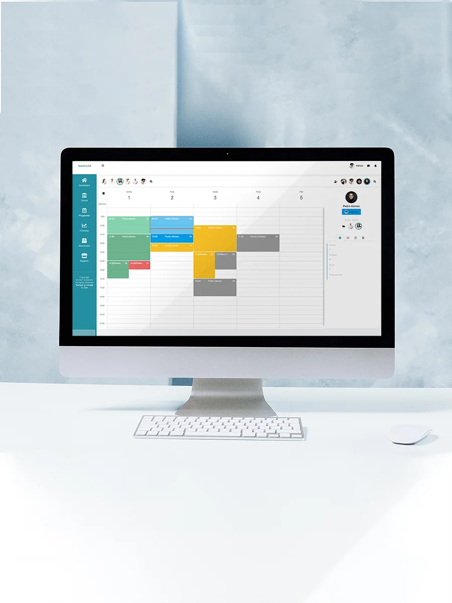 Programări Pacienți caracteristica aplicației software