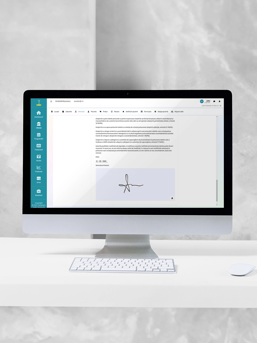 Formulare Electronice caracteristica aplicației software