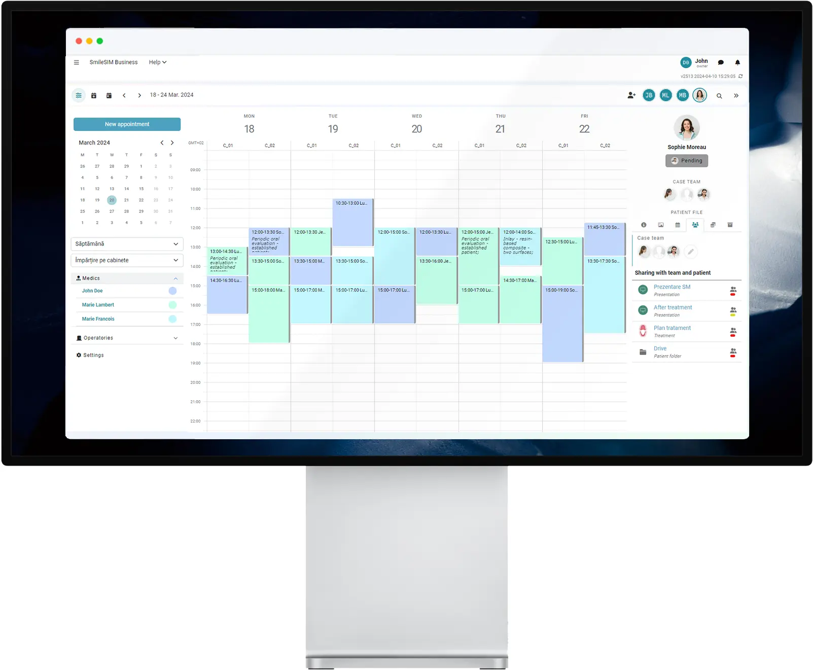 SmileSIM aplicatie software stomatologica ruleaza nativ pe MacOS Apple